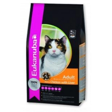 Kattenbrokken Eukanuba Adult Kip & Lever