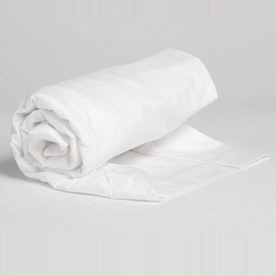 Drap-housse Surmatelas pour Lit Articulé Tête Relevable Yumeko Pure Blanc 10 cm (Satin de Coton)
