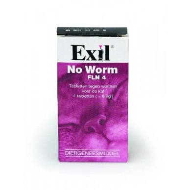 Anti-wormenmiddel voor katten No Worm Exil