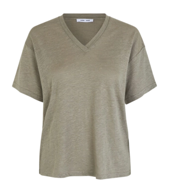 T-Shirt Samsoe Samsoe Femme Eli Silver Sage