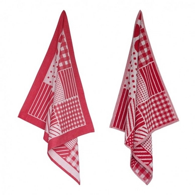 Keukendoek Elias Farmhouse Red (2-Delig)