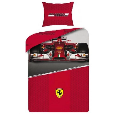 Housse de couette Ferrari Rouge Scuderia Coton