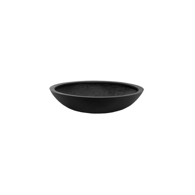 Bloempot Pottery Pots Natural Jumbo Bowl S Black 70 x 17 cm