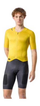 Fiets Body Castelli Men Unlimited Speedsuit Mango Mojito/Black/Ivory