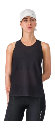 Fiets Tanktop Castelli Women Comfort Travel Mesh Top Black