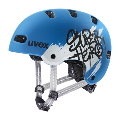 Fietshelm Uvex Kids Kid 4 Style Super Hero/Blue Matt