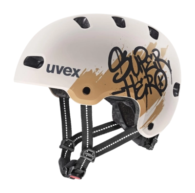 Fietshelm Uvex Kids Kid 4 Style Super Hero/Warm Grey Matt