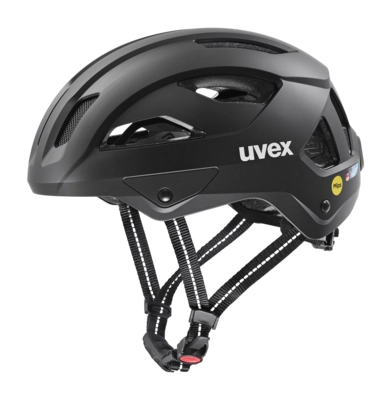 Fietshelm Uvex Unisex City Stride Mips 26 (Hiplok Ready) Black Matt