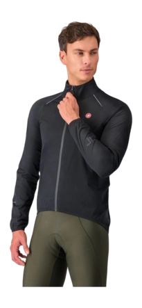 Fietsjack Castelli Men Emergency 3 Rain Light Black