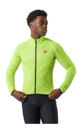 Fietsjack Castelli Men Squall Shell Electric Lime/Black