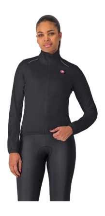 Fietsjack Castelli Women Emergency 3 Rain Light Black