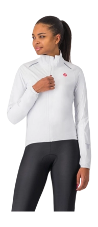 Fietsjack Castelli Women Emergency 3 Rain White