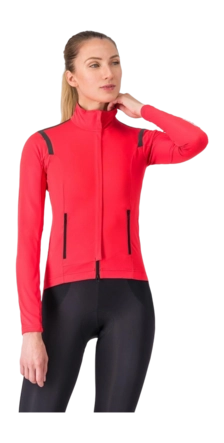 Fietsjack Castelli Women Perfetto RoS 3 Hibiscus/Black Reflex