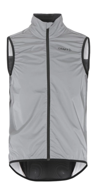 Fietsjack Craft Men Adv Essence Lumen Wind Vest Silver Reflective/Black