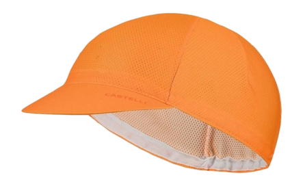 Fietspet Castelli Unisex Espresso 2 Vivid Orange