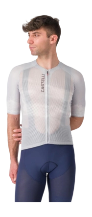 Fietsshirt Castelli Men Climber's A/C Jersey Silver Gray/Smoky Gray