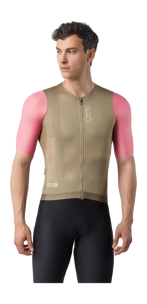 Fietsshirt Castelli Men Corretto Jersey Elmwood/Rosa Giro/White