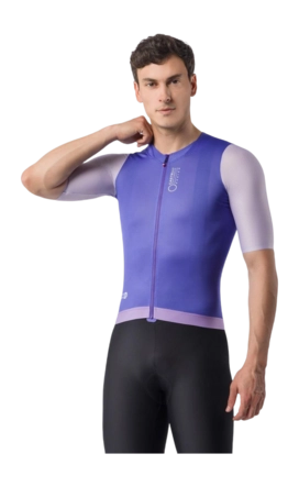 Fietsshirt Castelli Men Corretto Jersey Ultraviolet/Purple Mist/White