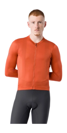 Fietsshirt Castelli Men Espresso 2 LS Jersey Paprika