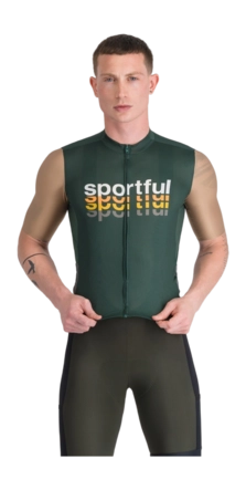 Fietsshirt Sportful Men Supergiara 2 Logo Jersey Oblivion Green