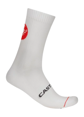 Fietssok Castelli Unisex Entrata 18 White
