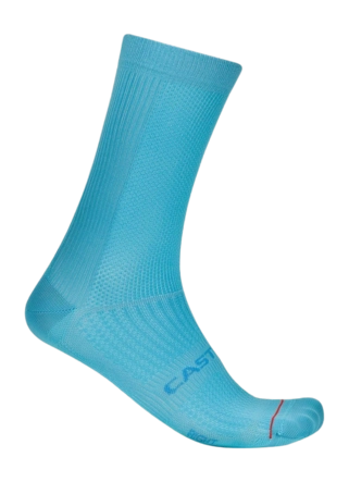 Fietssok Castelli Unisex Espresso 18 Neon Cobalt