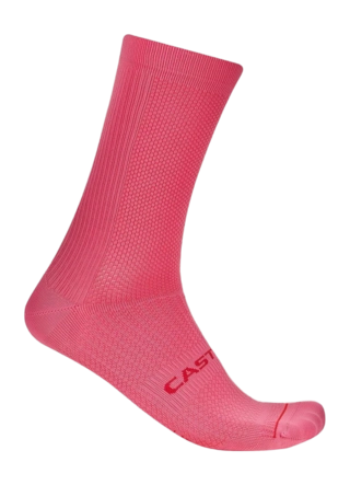 Fietssok Castelli Unisex Espresso 18 Rosa Giro