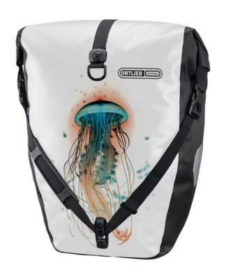 Fietstas Ortlieb Back Roller Design Jellyfish QL2.1 20L White Black