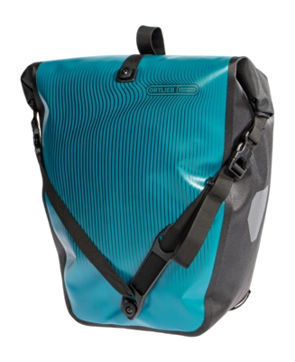 Fietstas Ortlieb Back Roller Design Wave Lines Petrol Black