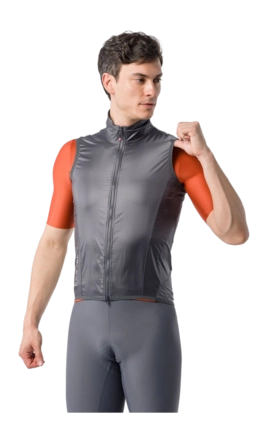 Fietsvest Castelli Men Aria Shell 2 Dark Gray