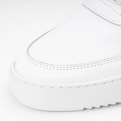 Filling pieces low top ripple nappa all white best sale