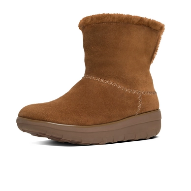 Stiefelette FitFlop Supercush Mukloaff Shorty Suede Chestnut