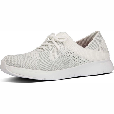 FitFlop Marble Knit Sneakers White Storm Grey