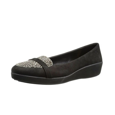FitFlop F-Pop Loafer Pony Hair Black Mix
