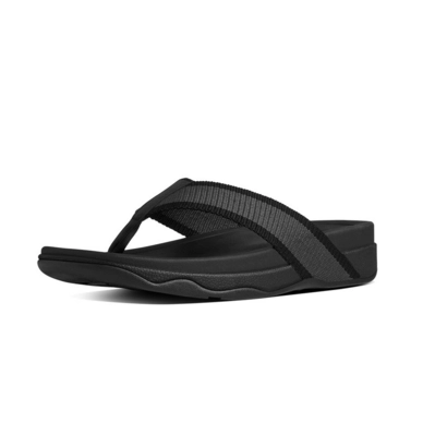 Tongs FitFlop Surfer Tissu Gris