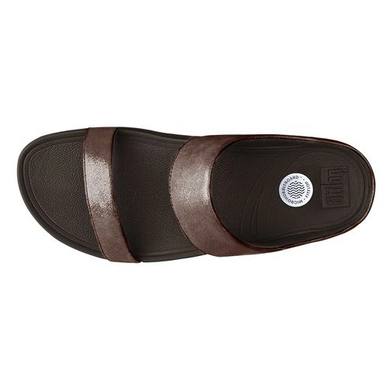 Sandaal FitFlop Lulu™ ShimmerSuede Slide Bronze
