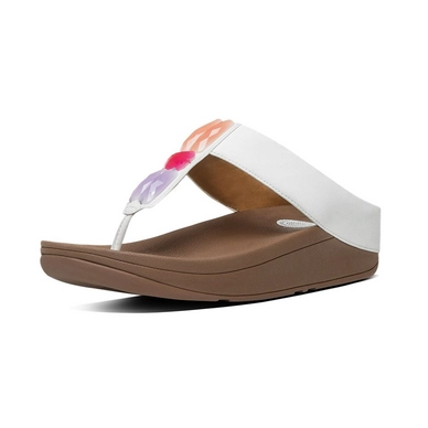 FitFlop Sweetie Toe-Post Urban White