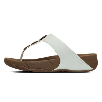 Slipper FitFlop Petra™ Leather Urban White