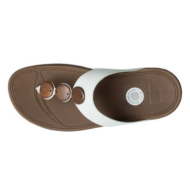 Slipper FitFlop Petra™ Leather Urban White