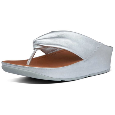 FitFlop Twiss Leather Silver