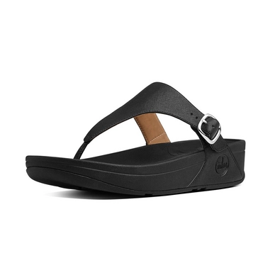 Tongs Femmes FitFlop The Skinny™ Deluxe All Black Noir