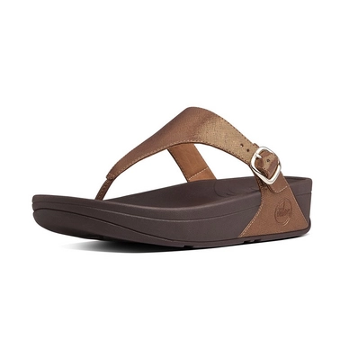 Tongs Femmes FitFlop The Skinny™ Deluxe Bronze