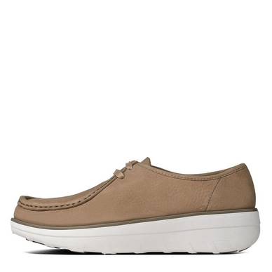 FitFlop Loaff Lace-Up Moc Nubuck Timberwolf Brown