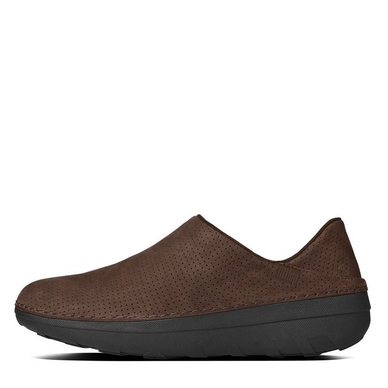 FitFlop Superloafer Nubuck Chocolate Brown
