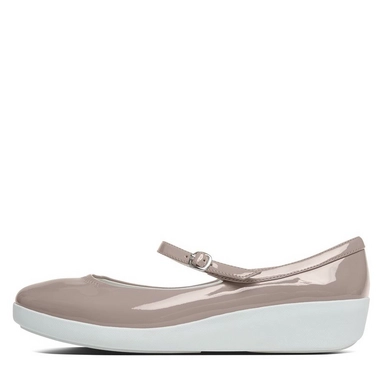 FitFlop F-Pop Mary Jane Patent Plumthistle