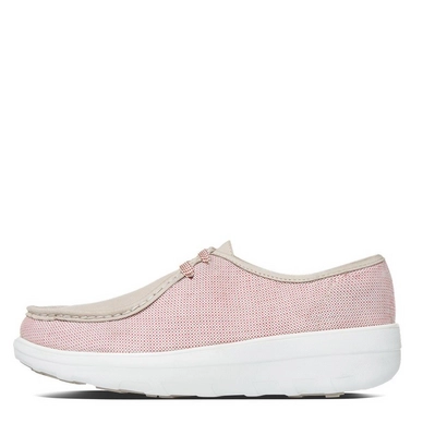 FitFlop Loaff Lace-Up Moc Canvas Red Weave