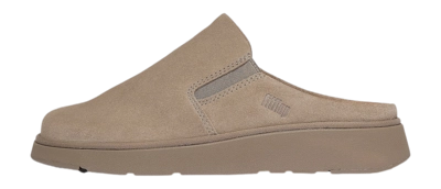 Clog FitFlop Gen-FF Closed Back Mule Suede Damen Taupe
