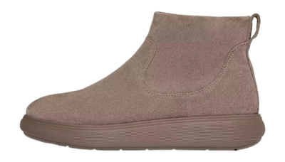 Ankle Boots FitFlop Women IQ-Comff Suede Zip Ankle Boots Taupe