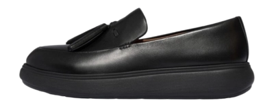 FitFlop Women IQ-Comff Tassel Leather Loafers All Black