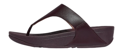 Tongs FitFlop Femme Lulu Leather Toepost Plumberry